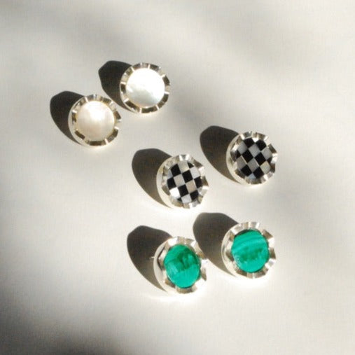 Squiggly Inlay Earrings